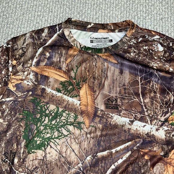 Realtree Mossy Oak Camouflage Long Sleeve Shirt - Picture 2 of 7